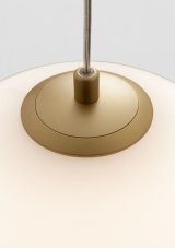 REDO 01-2264 BERRY závesné svietidlo D150mm 1xG9 zlatá, biela