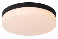 LUCIDE 79111/36/30 BISKIT stropné svietidlo so senzorom D345mm LED 24W/1500lm 2700K IP44 čierna, opálová