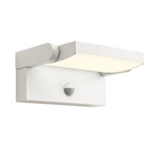 REDO 90586 FLIP vonkajšie nástenné svietidlo so senzorom SMD LED 20W 2521/1800lm 3000K IP54 biela