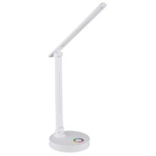 GLOBO 58445W GERALDO stolové svietidlo LED V500mm 5W/538lm 2700+6500+4000K biela, adaptér, USB kábel, RGB podsvietenie