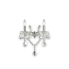 Nástenné svietidlo Ideal lux 035642 FLORIAN NAPOLEON AP2 CROMO 2xE14 40W