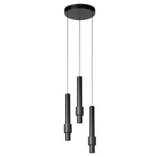 LUCIDE 24402/15/30 MARGARY závěsné svítidlo LED D280mm 3x4W/1300lm 2700K černá