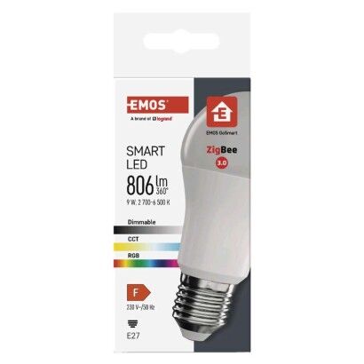 Emos ZQZ514R LED žárovka E27 GoSmart A60 9W 806lm 2700–6500K