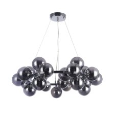 Italux PND-5252-25-CH+SMK závěsné svítidlo Cabella D680mm 25x28W G9 chrom, kouřová