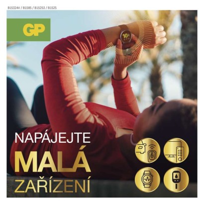 B1532 Baterie GP lithiová knoflíková CR2032, výhodné balení 5ks