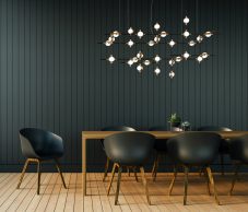 ITALUX MD18001067-30A BG Provenza závesné svietidlo LED 72W/4800lm 3000K čierna, zlatá