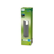 Philips 8720169278066 UltraEfficient Arbour vonkajšie stojanové svietidlo/záhradný stĺpik V400mm LED 3,8W/800lm 2700K IP44 antracit