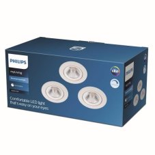 Philips Sparkle LED SL261 Zápustné svítidlo kruhové 5,5W/350lm 85mm 2700K bílá 3-set