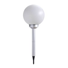 3375-24 GLOBO Exteriérové solárne LED svietidlo, zapichovacia guľa na osvetlenie záhrad a terás s efektom ohňa, 1x 0,06W 2700K IP44 biela