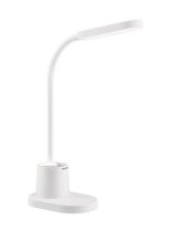 Philips 8719514443792 Bucket stolná dotyková lampička so stojanom na mobil LED 7W/200lm 3000-5700K USB podsvietenie biela stmievateľná