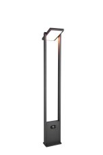 TRIO 453769142 MALAWI solárne stojanové svietidlo/stĺpik so senzorom V1010mm SMD LED 5W/700lm 2300-4000K IP65 antracit, nabíjateľná batéria, hybrid