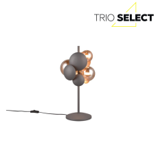 TRIO SELECT 517400342 BUBBLE stolná lampička V500mm 3xG9 antracit, jantárová