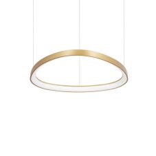 Ideal Lux 304700 GEMINI DALI/PUSH závěsné svítidlo LED D610mm 48W 5100/3460lm 3000K mosazná