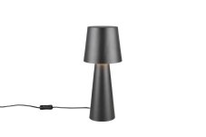 TRIO 562900132 NUBIAN stolná lampička V400mm 1xE27 čierna matná