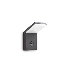Exteriérové ​​nástěnné svítidlo Ideal lux 221519 STYLE AP1 SENSOR antracit 1xLED 5W / 680lm 4000K antracit IP54
