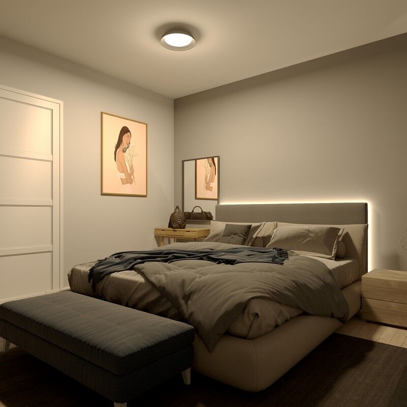 Philips UltraEfficient 8720169300972 Fleta stropné svietidlo D350mm LED 10W/1850lm 2700K priehľadná, SceneSwitch
