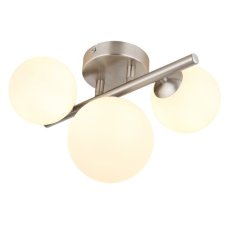 GLOBO 56140-3W RIHA stropné svietidlo 3xG9 matný nikel, biela