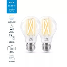 Philips Wiz Tunable white 8719514551053 LED žárovka Filament E27 A60 7W/806lm 2700-6500K 2-set