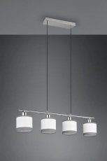 TRIO Reality R31554006 DAVOS závěsné svítidlo 4xE14 chromová, bílá