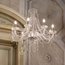 Závesné svietidlo/Luster Ideal lux 168777 AMADEUS SP8 8xE14 40W chróm
