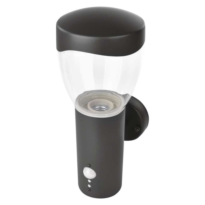 Emos ZGA040P ARTEO venkovní nástěnné svítidlo E27 164 × 120 × 295 mm  IP44 se senzorem antracit