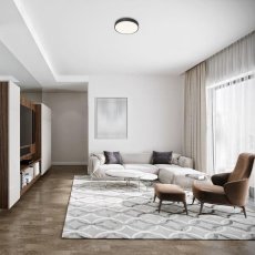 RABALUX 3314 Tesia stropné svietidlo LED D400mm 36W/2600lm 3000K matná čierna, biela