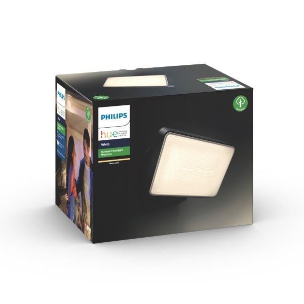 Philips Hue White 8719514382763 Welcome Exteriérový Reflektor LED 28W/2300lm 2700K IP44 čierna