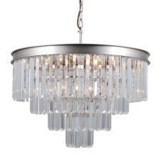 Italux PND-44372-8A-SLVR-BRW závěsné svítidlo Verdes D560mm 8x40W E14 stříbrná