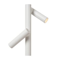 LUCIDE 27703/04/31 ANTRIM stojacia lampa V1200mm LED 2x2,2W/256lm 2700K IP54 biela, bezdrôtová nabíjacia podložka