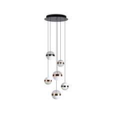 Ideal Lux 321172 GALAXY závěsné svítidlo LED D400mm 58W 5750/1900lm 3000K černá, opálová