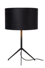 LUCIDE 45590/81/30 TONDO stolná lampa V480mm 1xE27 čierna