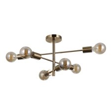 ITALUX PND-4025-6-HBR Piansi stropné svietidlo 6xE27 medová mosadz