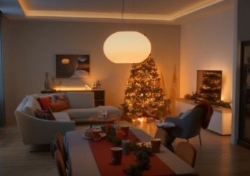 Svietidlá s farebnými efektmi pre vianočnú atmosféru