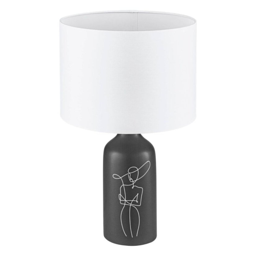 EGLO Vintage 43823 VINOZA stolní lampa V505mm 1xE27 černá, bílá