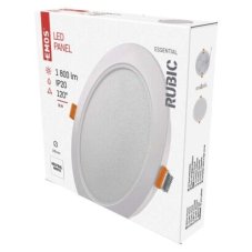 Emos ZD1442 LED RUBIC stropné vstavané klasické svietidlo kruh priemer 170 × 26 mm 18W 1800lm 4000K biela
