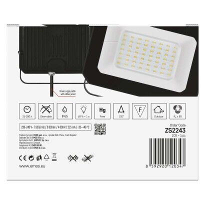 Emos ZS2243 exteriérový  LED reflektor  SIMPO 50W 5000lm 4000K IP65
