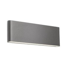 REDO 90452 POCKET vonkajšie nástenné svietidlo SMD LED 24W 2480/1250lm 3000K IP54 tmavošedá, efektné