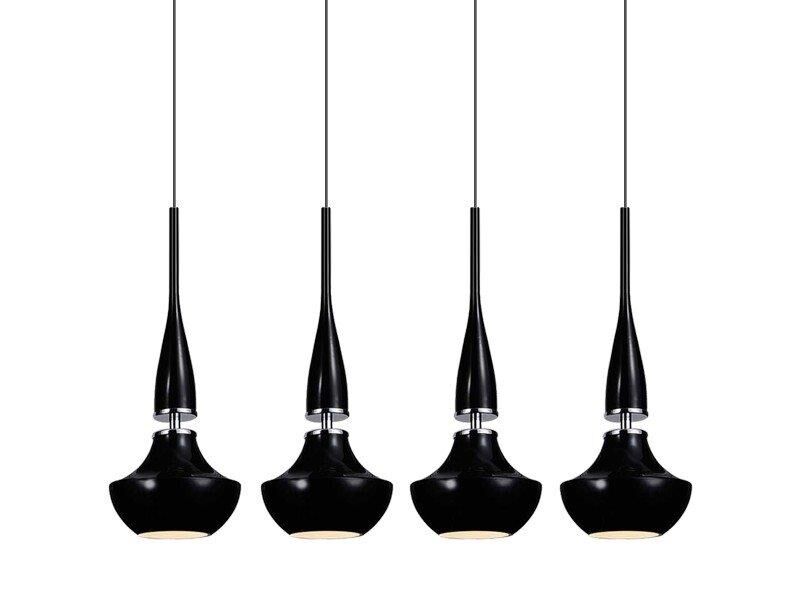 AZzardo AZ0885 DECOline Tasos 4 BLACK stropní závěsné svítidlo 4xE14 25W IP20 černá