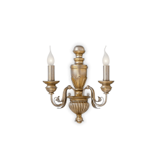 Nástenné svietidlo Ideal lux 020846 FIRENZE AP2 2xE14 40W antická zlatá