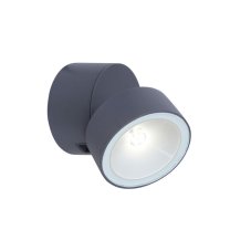 5626101125 LUTEC TRUMPET venkovní nástěnné LED otočné svítidlo 6,7W 600Lm 4000K šedá IP54