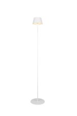 TRIO Reality R47706131 SUAREZ vonkajšia stojacia lampa SMD LED V1230mm 1,5W/200lm 3000K IP44 biela matná, nabíjateľná batéria, USB-C port, ON/OFF