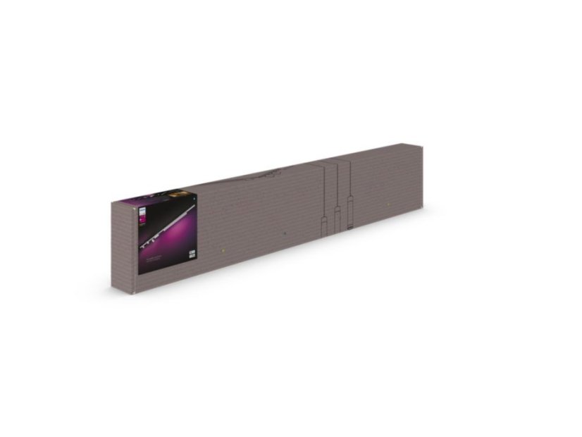 8719514407824 Philips Hue White and Color Ambiance Perifo LED stropní svítidlo bodové - souprava s lištou 44,6W/3x490lm,1x1700lm 2000-6500K+RGB bílé