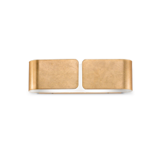 Nástenné svietidlo Ideal lux 088266 CLIP AP2 SMALL ORO 2xE27 60W