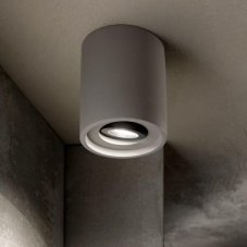 Stropné svietidlo Ideal lux 150437 OAK PL1 ROUND CEMENTO 1xGU10 35W cement