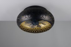 TRIO Reality R61574080 BIDAR Stropné svietidlo s ventilátorom D500mm E27 čierna