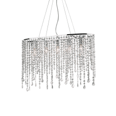 Závěsné svítidlo Ideal lux 008363 RAIN CLEAR SP5 5xE14 40W chrom