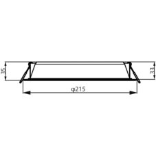 Philips 59471 MESON 200 zápustné svietidlo LED D215mm 23,5W 2550/1900lm 6500K biela 8720169231061