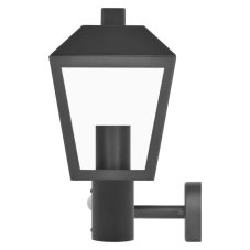 Emos ZGB040P ADENIA venkovní nástěnné svítidlo E27 198 × 150 × 298 mm IP44 se senzorem černá