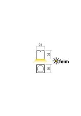 REDO 90105 TEKO exteriérové stropní svítidlo CREE COB LED 6W 660/580lm 3000K IP65 hnědá