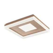 REDO 01-2000 MAYA SQ stropní svítidlo 510x510mm LED 55W/3575lm 3000K zlatá, switchdimmer